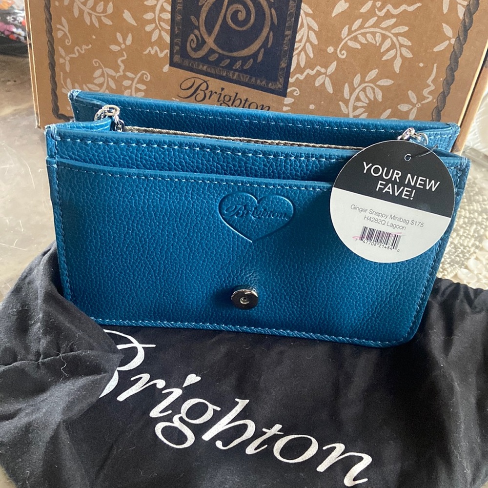 Brighton Ginger Snappy Minibag in Lagoon NWT